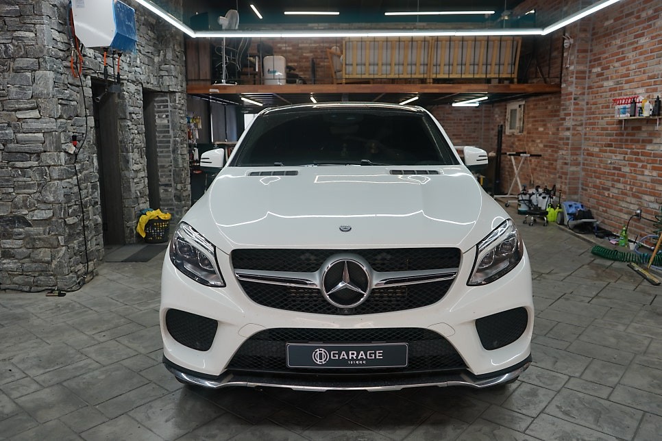 벤츠 GLE 350d 쿠페 사틴그레이메탈릭 전체랩핑 및 크롬죽이기 (수원) / 경기 화성