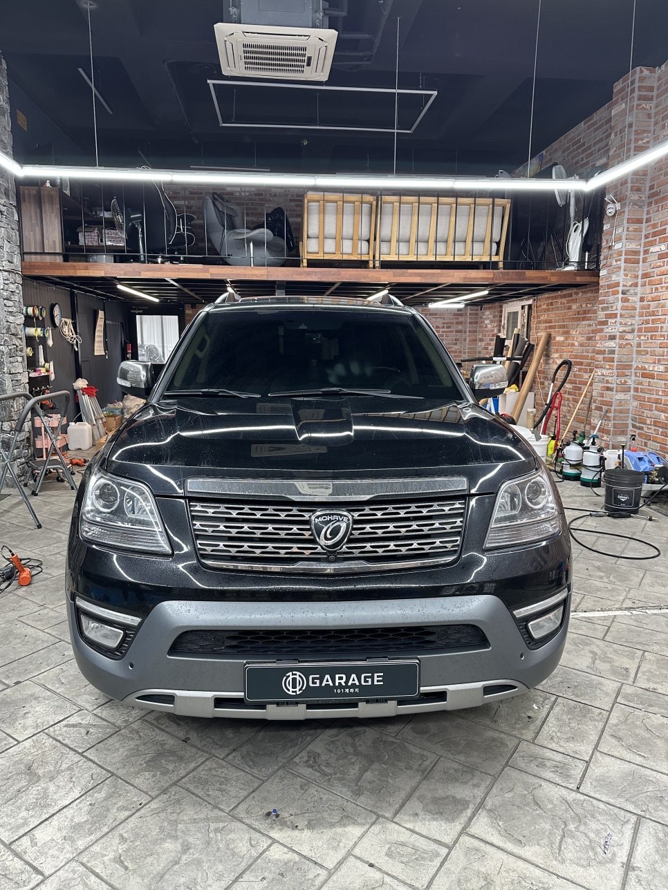 화성랩핑 더뉴 모하비 크롬죽이기와 실내 카본 우드죽이기 / 경기 화성