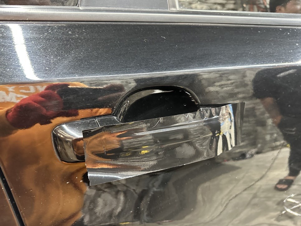 화성랩핑 더뉴 모하비 크롬죽이기와 실내 카본 우드죽이기 / 경기 화성