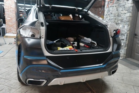 동탄랩핑 X6 남자의 색깔 사틴블랙으로 전체랩핑 / 경기 화성