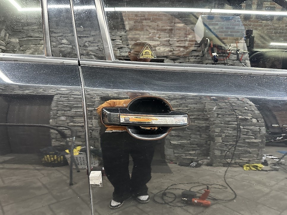 화성랩핑 더뉴 모하비 크롬죽이기와 실내 카본 우드죽이기 / 경기 화성