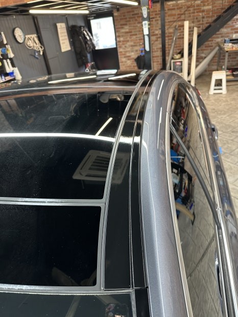 [동탄, 화성] 제네시스 G80 변색되어버린 필러, 루프 부분 랩핑 / 경기 화성