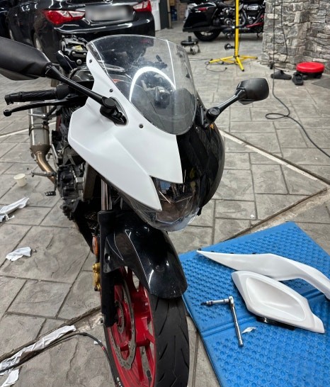 동탄랩핑 스즈키GSX-R125 아수라 랩핑하기 흰색무광으로 포스업하기 / 경기 화성