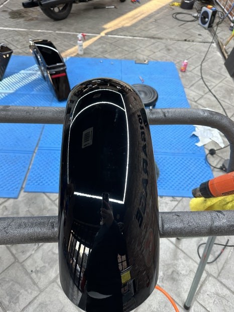 용인랩핑 할리데이비슨 스트리트글라이드 전체랩핑 화이트펄로 순정같은 퀄리티로 색바꿈 / 경기 화성