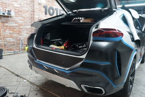 동탄랩핑 X6 남자의 색깔 사틴블랙으로 전체랩핑 / 경기 화성