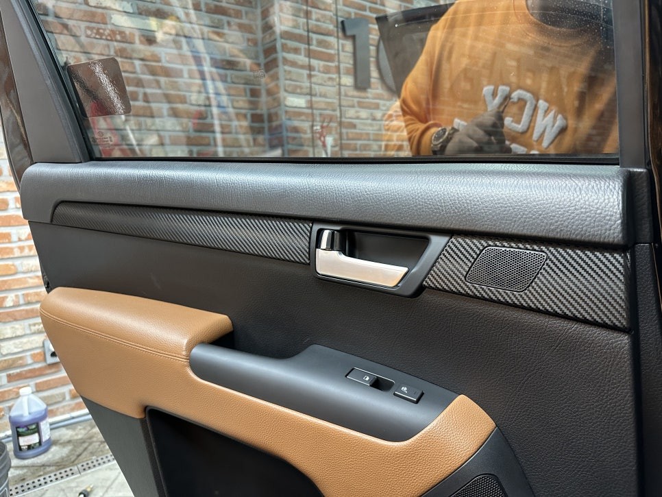 화성랩핑 더뉴 모하비 크롬죽이기와 실내 카본 우드죽이기 / 경기 화성