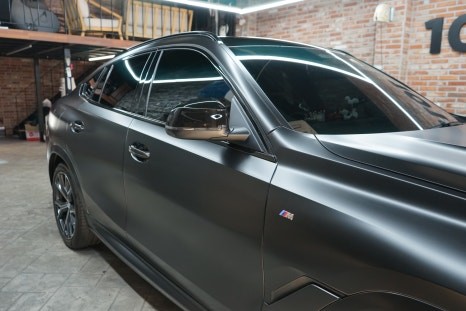 동탄랩핑 X6 남자의 색깔 사틴블랙으로 전체랩핑 / 경기 화성