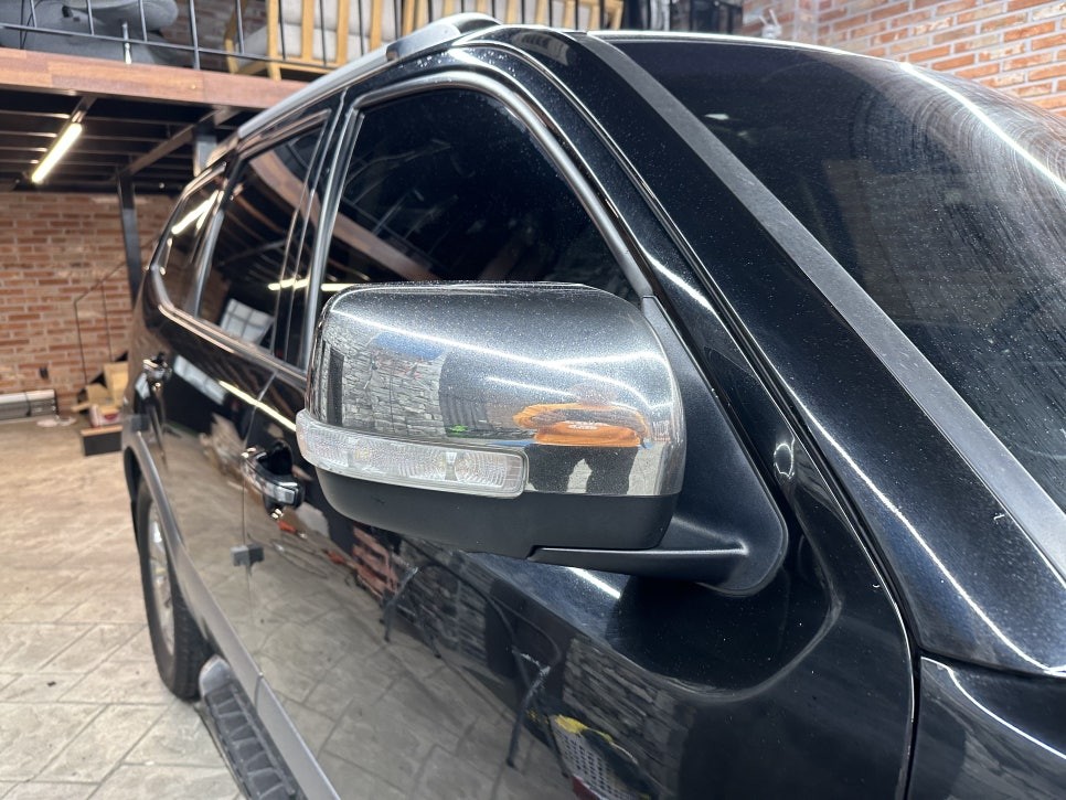 화성랩핑 더뉴 모하비 크롬죽이기와 실내 카본 우드죽이기 / 경기 화성