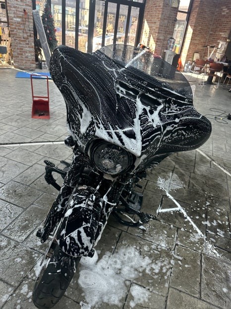 용인랩핑 할리데이비슨 스트리트글라이드 전체랩핑 화이트펄로 순정같은 퀄리티로 색바꿈 / 경기 화성