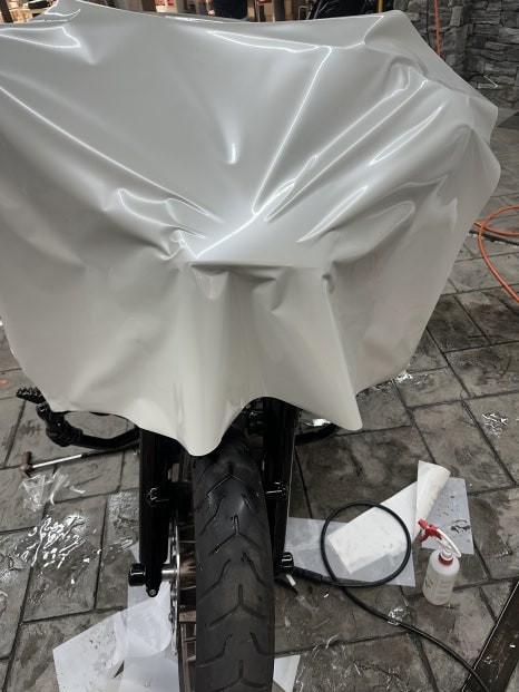 용인랩핑 할리데이비슨 스트리트글라이드 전체랩핑 화이트펄로 순정같은 퀄리티로 색바꿈 / 경기 화성