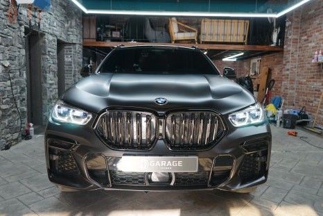 동탄랩핑 X6 남자의 색깔 사틴블랙으로 전체랩핑 / 경기 화성