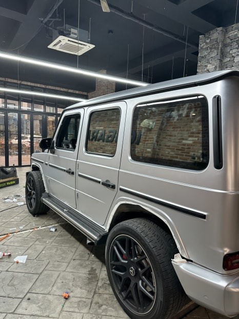 수원랩핑 벤츠 지바겐 전체랩핑시공/ 사틴메탈릭실버 최고 퀄리티로 보여드립니다 / 경기 화성
