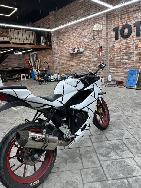 동탄랩핑 스즈키GSX-R125 아수라 랩핑하기 흰색무광으로 포스업하기 / 경기 화성