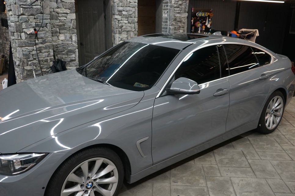 동탄랩핑 BMW 4시리즈 락그레이 인기있는 색상 시공 / 경기 화성