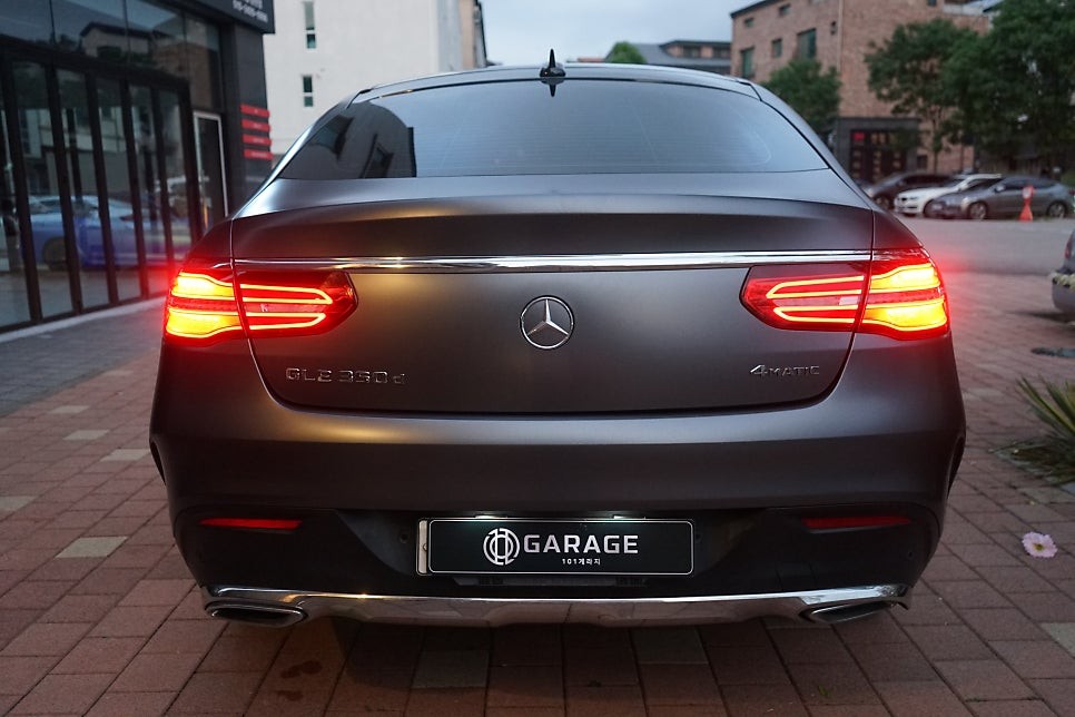 벤츠 GLE 350d 쿠페 사틴그레이메탈릭 전체랩핑 및 크롬죽이기 (수원) / 경기 화성