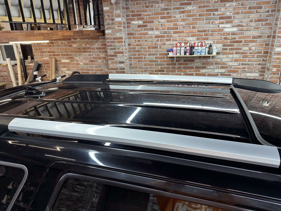 화성랩핑 더뉴 모하비 크롬죽이기와 실내 카본 우드죽이기 / 경기 화성