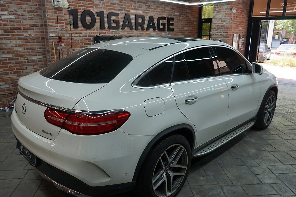 벤츠 GLE 350d 쿠페 사틴그레이메탈릭 전체랩핑 및 크롬죽이기 (수원) / 경기 화성