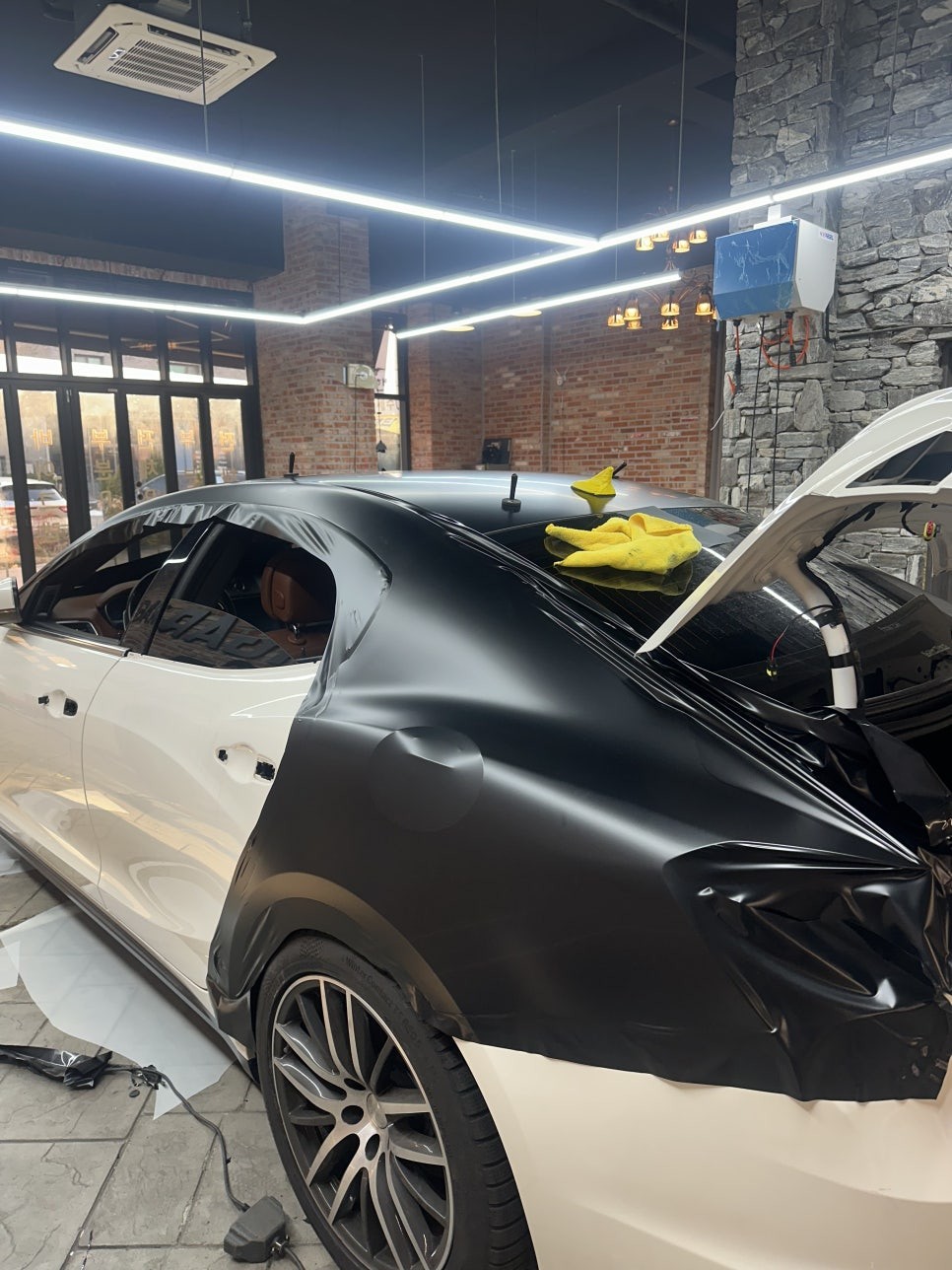 용인랩핑 고광택 전체랩핑 / 마세라티기블리 PPF 동탄랩핑샵에서 사틴블랙으로 기변 하기! / 경기 화성