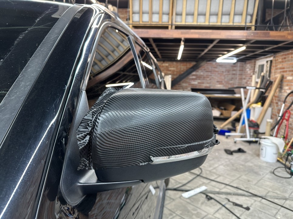 화성랩핑 더뉴 모하비 크롬죽이기와 실내 카본 우드죽이기 / 경기 화성