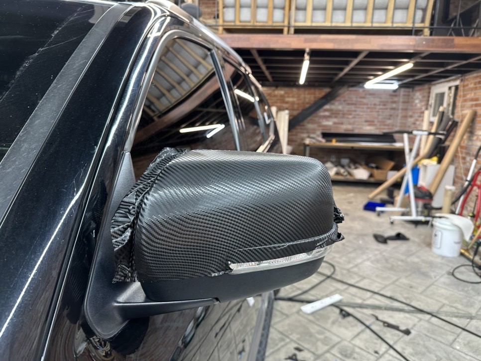 화성랩핑 더뉴 모하비 크롬죽이기와 실내 카본 우드죽이기 / 경기 화성