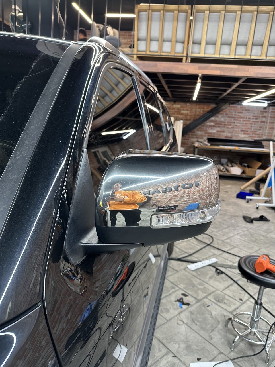 화성랩핑 더뉴 모하비 크롬죽이기와 실내 카본 우드죽이기 / 경기 화성