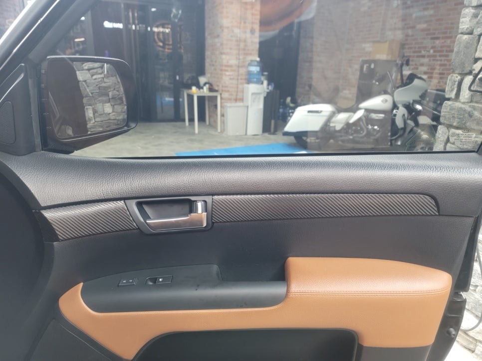 화성랩핑 더뉴 모하비 크롬죽이기와 실내 카본 우드죽이기 / 경기 화성