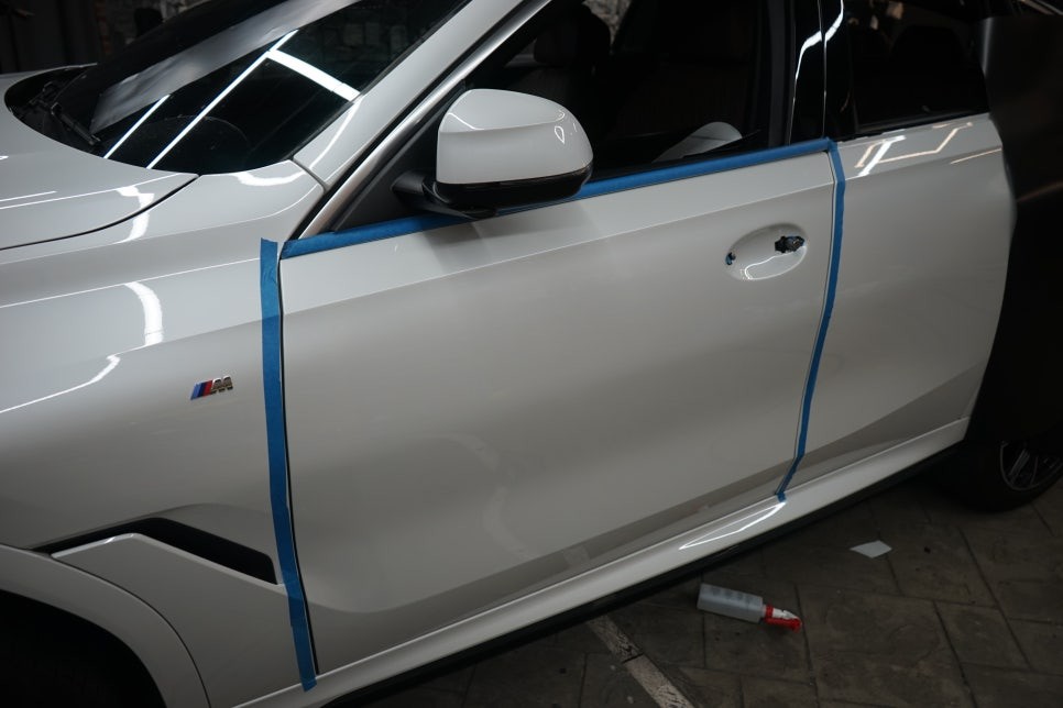 동탄랩핑 X6 남자의 색깔 사틴블랙으로 전체랩핑 / 경기 화성