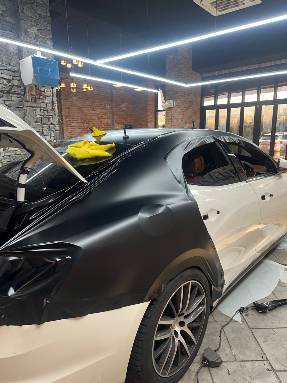 용인랩핑 고광택 전체랩핑 / 마세라티기블리 PPF 동탄랩핑샵에서 사틴블랙으로 기변 하기! / 경기 화성