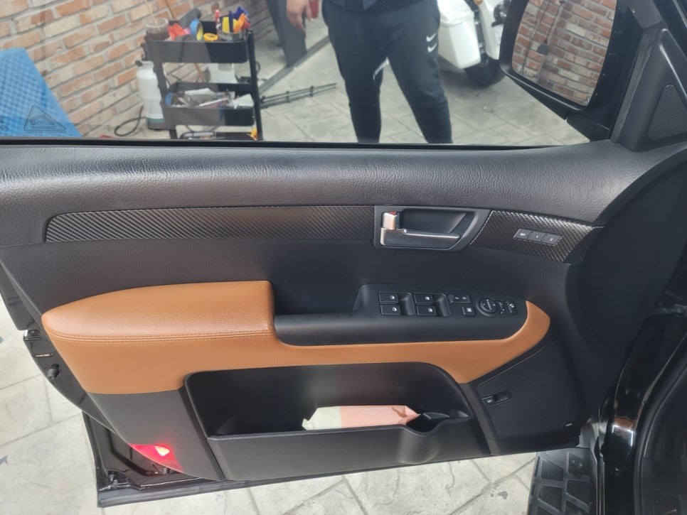 화성랩핑 더뉴 모하비 크롬죽이기와 실내 카본 우드죽이기 / 경기 화성