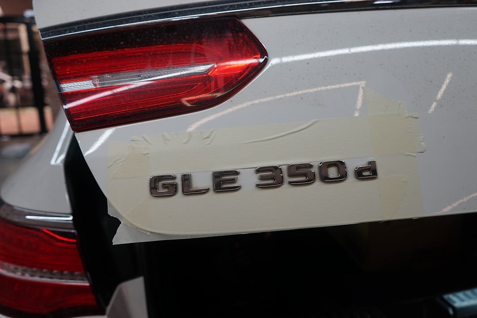 벤츠 GLE 350d 쿠페 사틴그레이메탈릭 전체랩핑 및 크롬죽이기 (수원) / 경기 화성