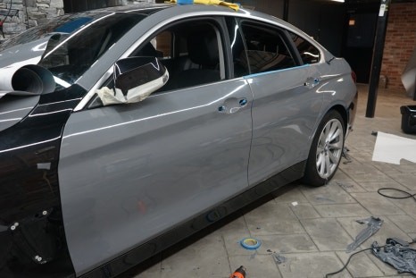 동탄랩핑 BMW 4시리즈 락그레이 인기있는 색상 시공 / 경기 화성