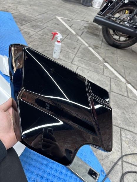 용인랩핑 할리데이비슨 스트리트글라이드 전체랩핑 화이트펄로 순정같은 퀄리티로 색바꿈 / 경기 화성