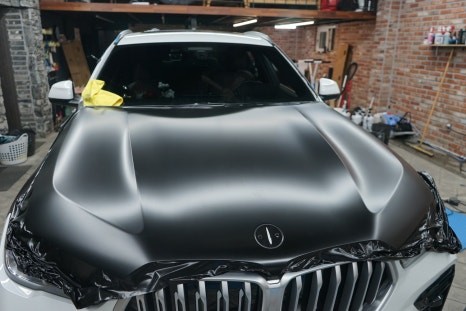 동탄랩핑 X6 남자의 색깔 사틴블랙으로 전체랩핑 / 경기 화성