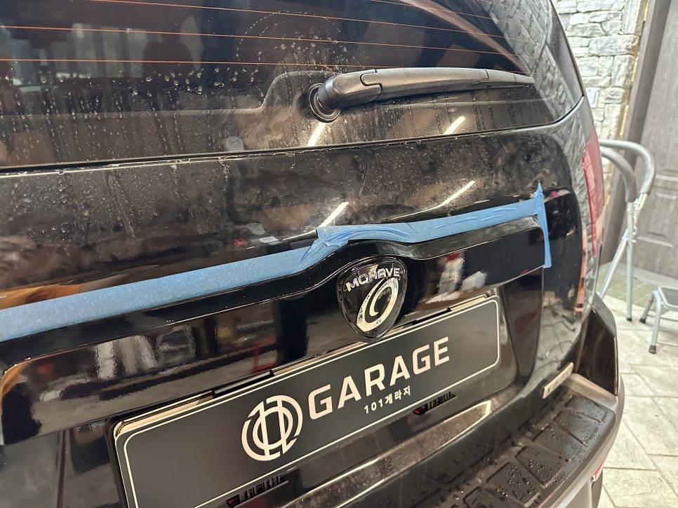 화성랩핑 더뉴 모하비 크롬죽이기와 실내 카본 우드죽이기 / 경기 화성