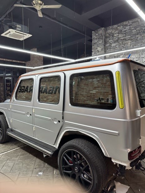 수원랩핑 벤츠 지바겐 전체랩핑시공/ 사틴메탈릭실버 최고 퀄리티로 보여드립니다 / 경기 화성