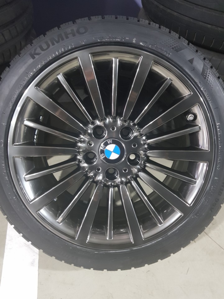 BMW 하이퍼 블랙 색상 휠 도색 @평택 비전 휠도색@ / 안성, 평택, 오산
