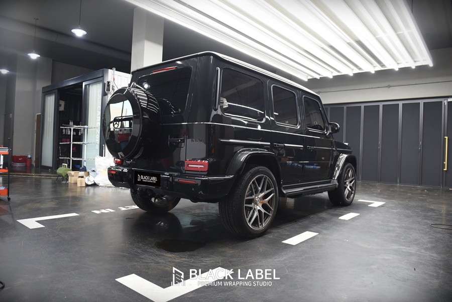 메르세데스 벤츠 G63 AMG(G바겐) KF-21 최상급 PPF 전체시공, 다이노플렉스 윈드쉴드, 사이드스텝 및 스페어커버 크롬죽이기(블랙PPF) / 하남PPF, 하남랩핑 블랙라벨
