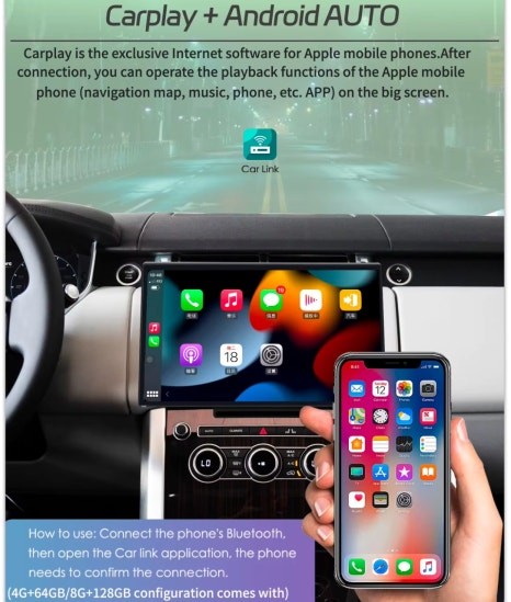 랜드로버 레인지로버 스포츠 2세대 13인치 안드로이드 올인원 카플레이 안드로이드오토 디지털 공조기 [부천AMG] / 경기 부천