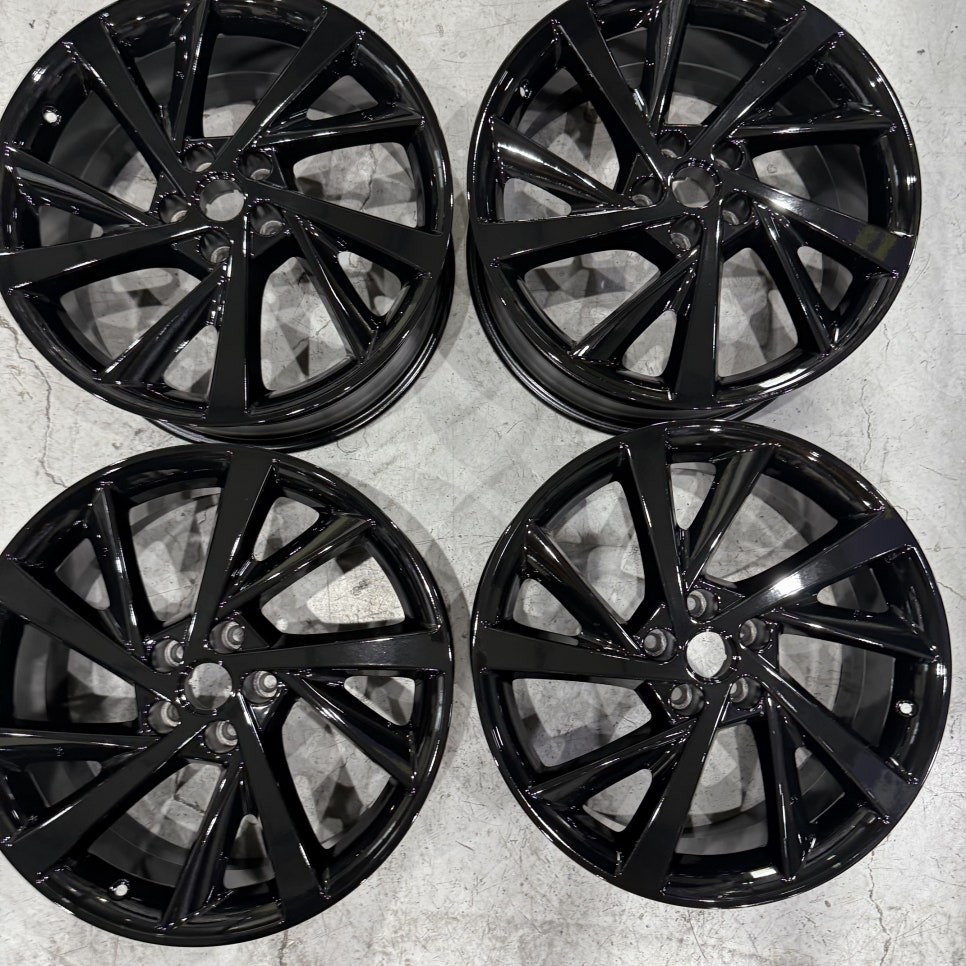 대구알팩토리 휠 도색, 유광블랙 분체도장이 다른 이유 / 대구 달서구