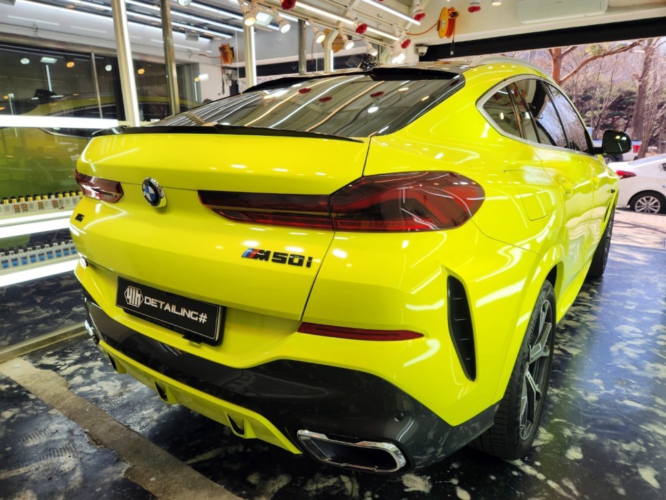 안산 - BMW G06 헥시스FLUO YELLOW 전체랩핑