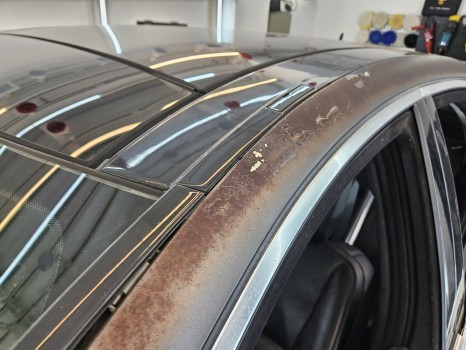 벤츠 S 클래스 사틴 다크 그레이 전체랩핑 재시공기 포기를 - 모르는 안산점 / 안산 상록구