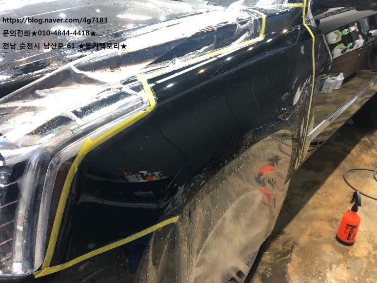 순천랩핑,광양랩핑,여수랩핑,전남랩핑,순천PPF,렌트카       캐딜락 에스컬레이터 PPF시공 / 순천 남산