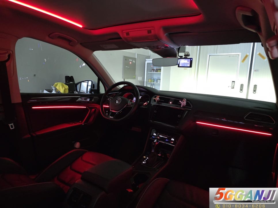 폭스바겐티구안 썬루프까지 내부튜닝 완벽시공 시흥엠비언트 / 경기 안산