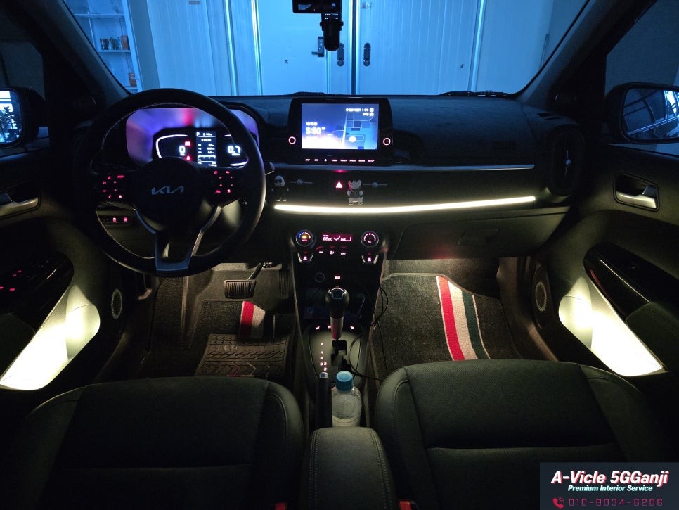 더뉴모닝 경차엠비언트 내부를 화려하게 안산에이비클 / 경기 안산