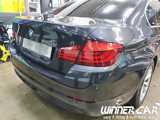 BMW 520D 사틴옐로우 전체랩핑 안양전체랩핑 안양PPF / 안성시 금석동