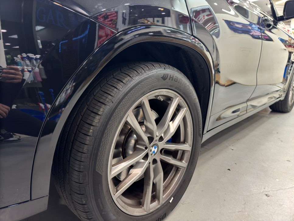 송파 랩핑 BMW X4 크롬 죽이기 시공