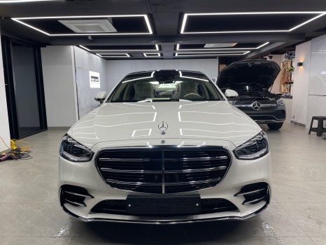 다산썬팅 벤츠 S500 솔라가드 퀀텀 프리미엄 틴팅 파격 할인 시공!!