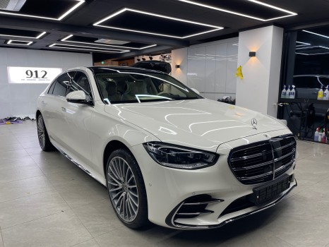 다산썬팅 벤츠 S500 솔라가드 퀀텀 프리미엄 틴팅 파격 할인 시공!!