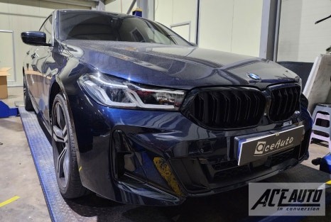 BMW 6GT 신형개조 차량 6시리즈 GT 전면 정품 중고 M스포츠 범퍼, 정품 LED 헤드라이트 교체