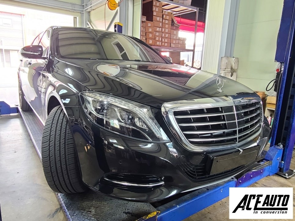 인천 / 벤츠 S클래스 신형개조 S450 AMG라인 신형개조 정품 멀티빔 헤드라이트 적용 코딩 완료 / 서구.계양.부평